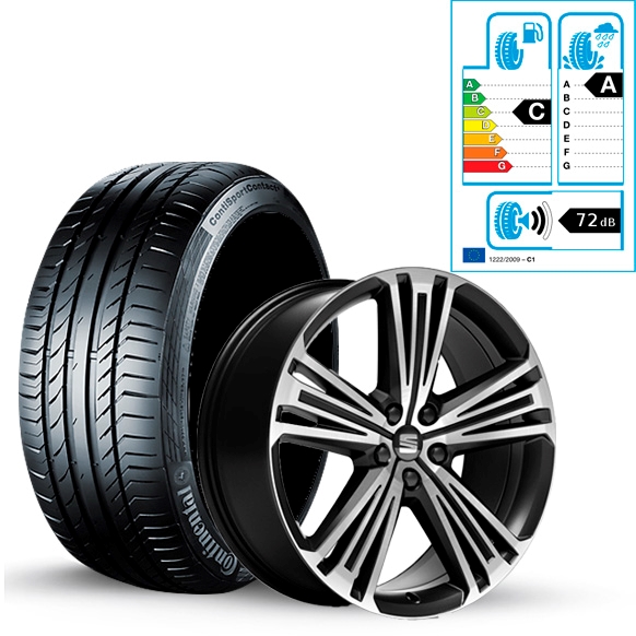 SEAT Tarraco 20" sommerkomplethjul "Supreme 37-1" - UDGÅET